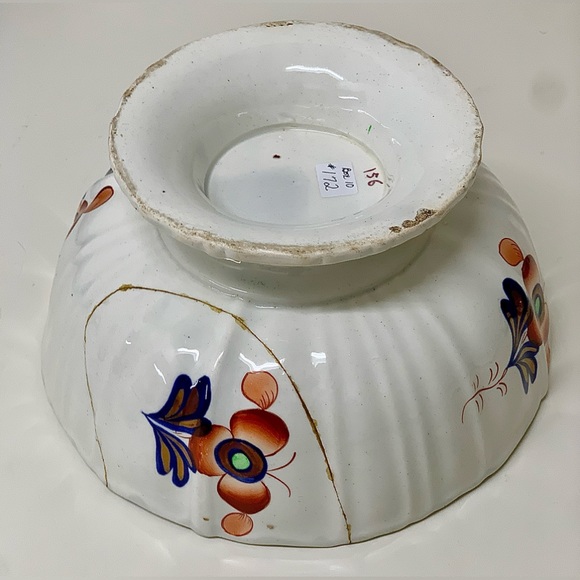 Early 19th Century Gaudy Welsh Oriental Hexagon Pattern Lustre Pedestal Bowl - Picture 10 of 16